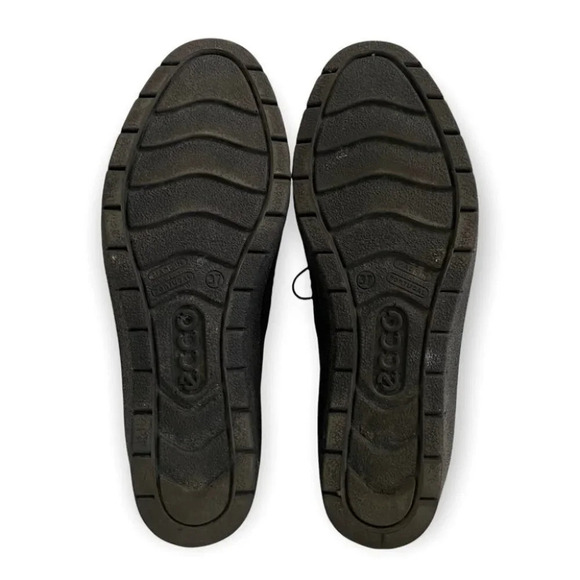 Ecco  Black Soft Suede Lace Up Booties - Picture 5 of 8